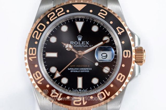 勞力士手錶 最熱賣表款 真陶瓷圈口鉑金字體 Rolex高端機械男表 勞力士經典款男士腕表  hds1518